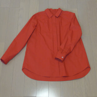 比翼シャツ　赤　受注生産