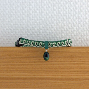 猫の首輪　ヴィンテージブレード　グリーン