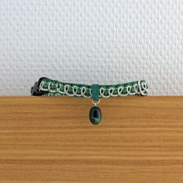 猫の首輪　ヴィンテージブレード　グリーン