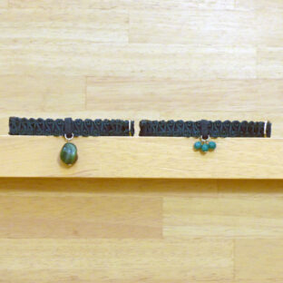 猫の首輪　ハートラインブレード　グリーン