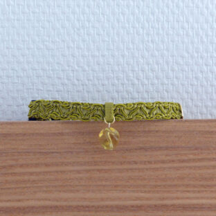 猫の首輪　トリミングブレード　カンヌキ　キャメル②