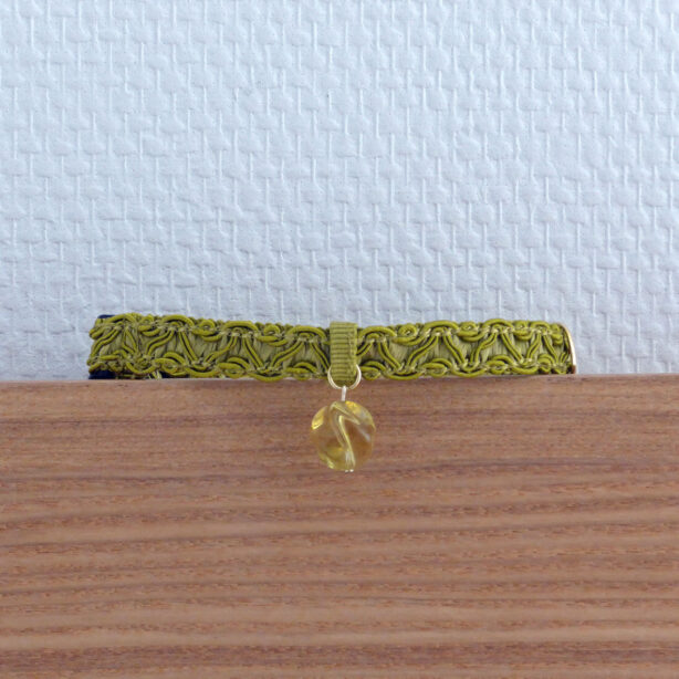 猫の首輪　トリミングブレード　カンヌキ　キャメル②