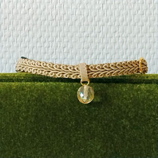 猫の首輪　トリミングブレード　V⑤　サンドベージュ