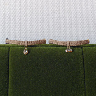 猫の首輪　トリミングブレード　V⑥　サンドベージュ