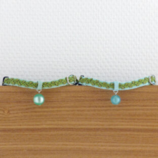 アウトレット　猫の首輪　トリミングブレード　ビバーチェ　黄緑色