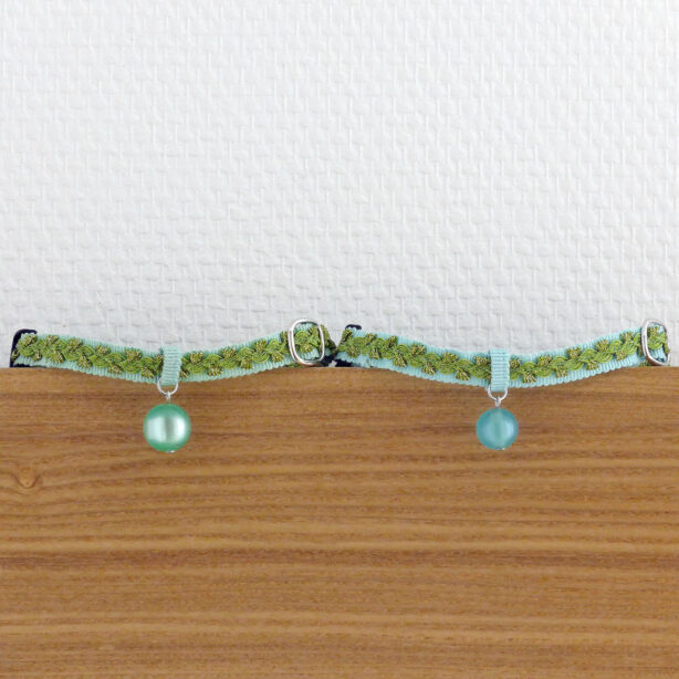 アウトレット　猫の首輪　トリミングブレード　ビバーチェ　黄緑色