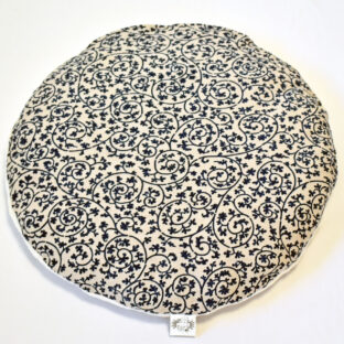 猫のための丸お座布　NO.2　唐草　受注生産