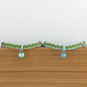 猫の首輪　トリミングブレード　ビバーチェ　黄緑色